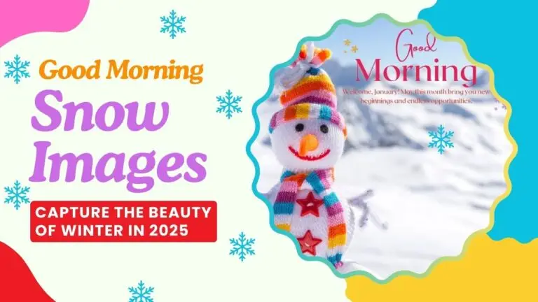 Good Morning Snow Images