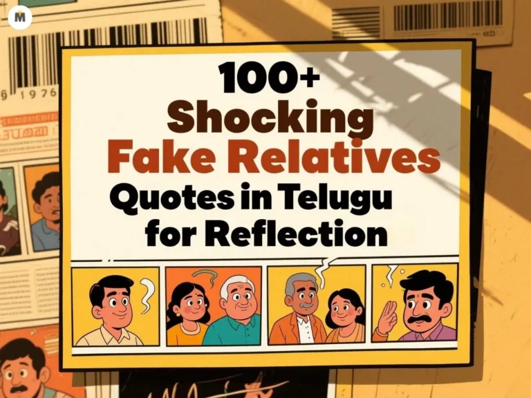 100+ Eye-Opening Fake Relatives Quotes in Telugu for Reflection 1 100+ Shocking Fake Relatives Quotes in Telugu for Reflection