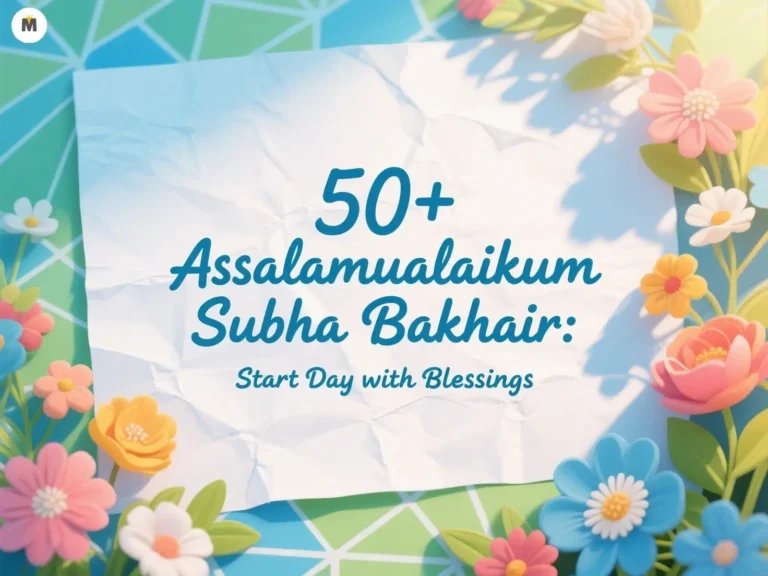 50+ Assalamualaikum Subha Bakhair: Start Day with Blessings