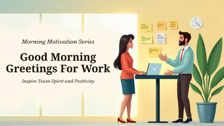 100+ Good Morning Greetings for Work 3 100+ Good Morning Greetings for Work Inspire Team Spirit and Positivity at the Workplace