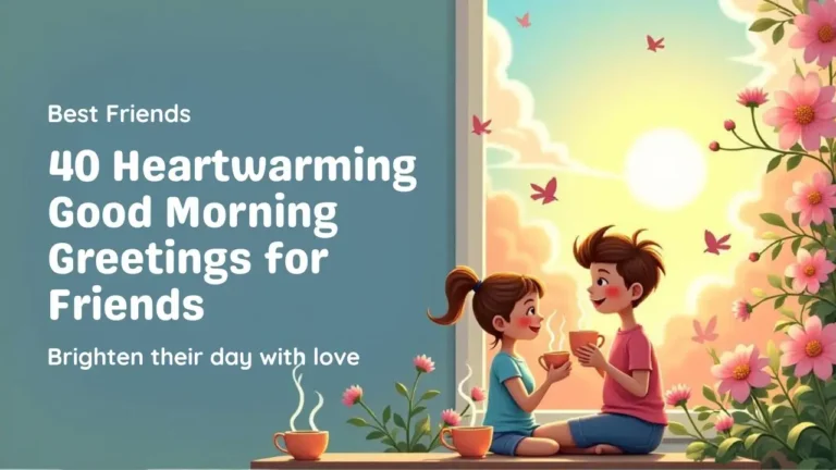 40 Heartwarming Good Morning Greetings for Friends to Brighten Their Day