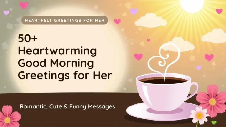 50 Heartwarming Good Morning Greetings for Her: Romantic, Cute & Funny Messages 9 50+ Heartwarming Good Morning Greetings for Her Romantic, Cute & Funny Messages