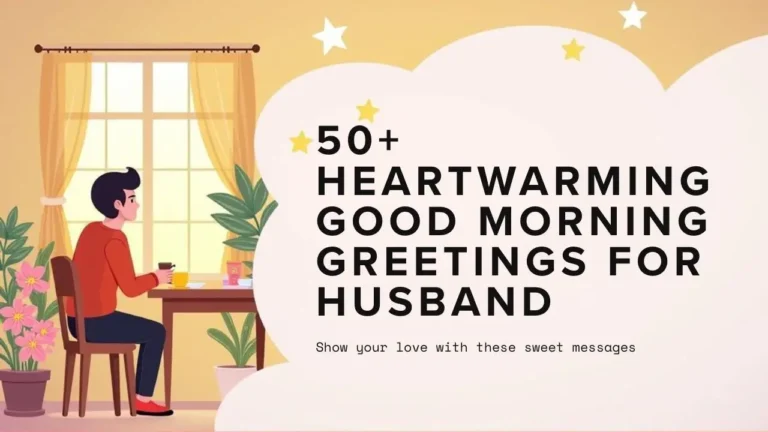 50 Heartwarming Good Morning Greetings for Husband to Brighten His Day