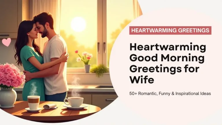 Heartwarming Good Morning Greetings for Wife 50+ Romantic, Funny & Inspirational Greetings