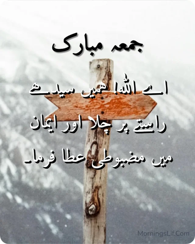 100+ Jumma Mubarak Dua in Urdu, English & Arabic | Powerful Friday Blessings, Quotes & Images 9 Dua for Guidance image in urdu