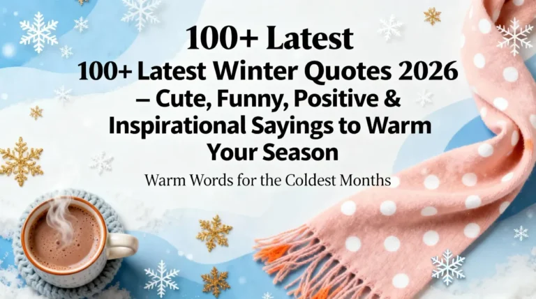 100+ Latest Winter Quotes 2026 – Cute, Funny, Positive & Inspirational Sayings to Warm Your Season