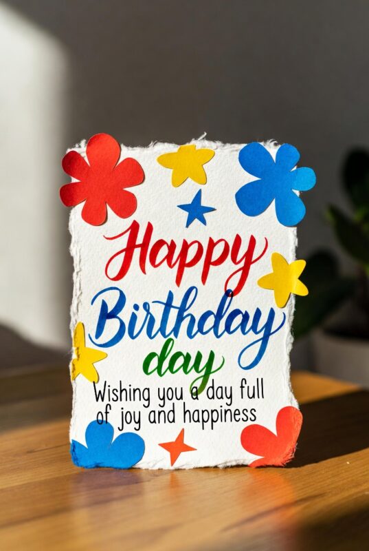 This is a handmade Happy Birthday Card Image 