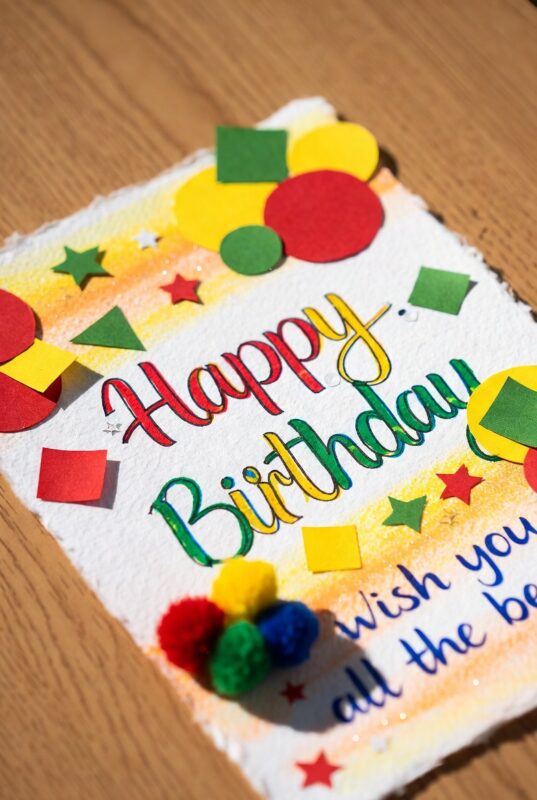 This is a handmade Happy Birthday Card Image 