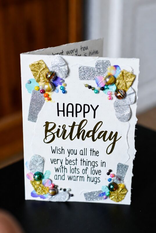 This is a handmade Happy Birthday Card Image 