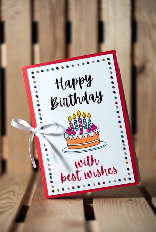 This is a handmade Happy Birthday Card Image 