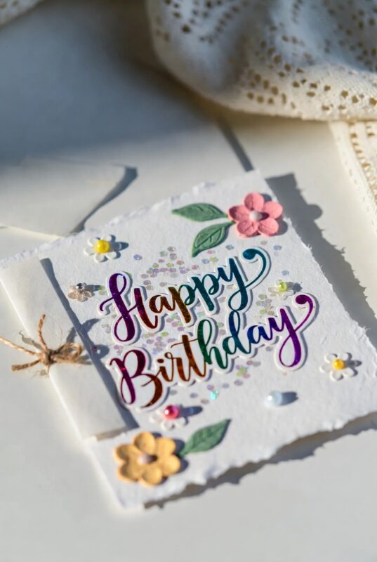 This is a handmade Happy Birthday Card Image 