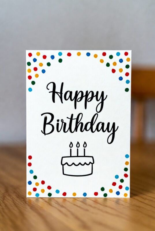 This is a handmade Happy Birthday Card Image 