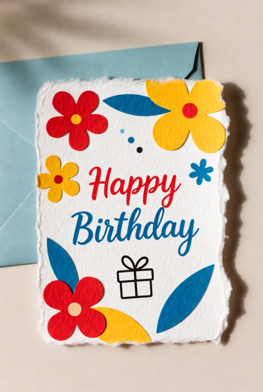 This is a handmade Happy Birthday Card Image 