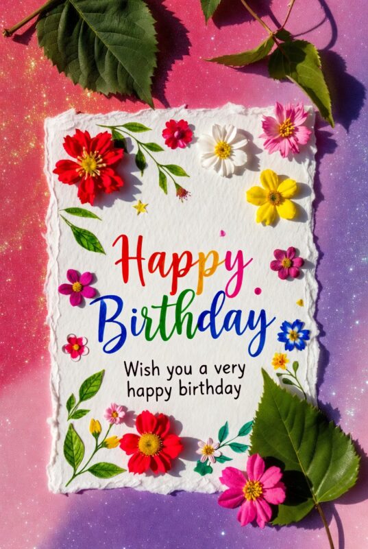 This is a handmade Happy Birthday Card Image 