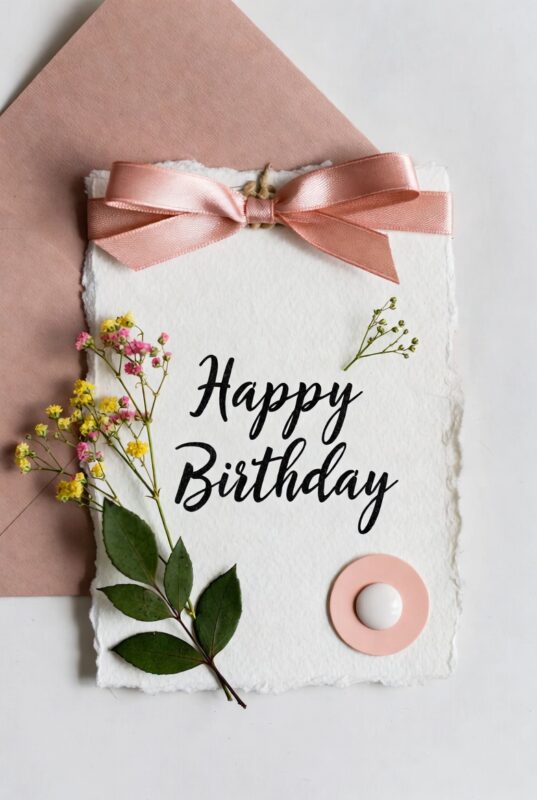 This is a handmade Happy Birthday Card Image 