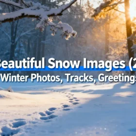 100+ Beautiful Snow Images (2025) – Peaceful Winter Photos, Tracks, Greetings & More