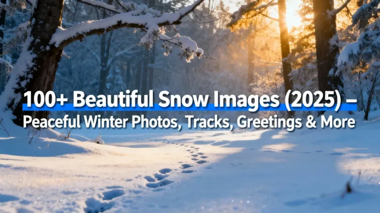 100+ Beautiful Snow Images (2025) – Peaceful Winter Photos, Tracks, Greetings & More