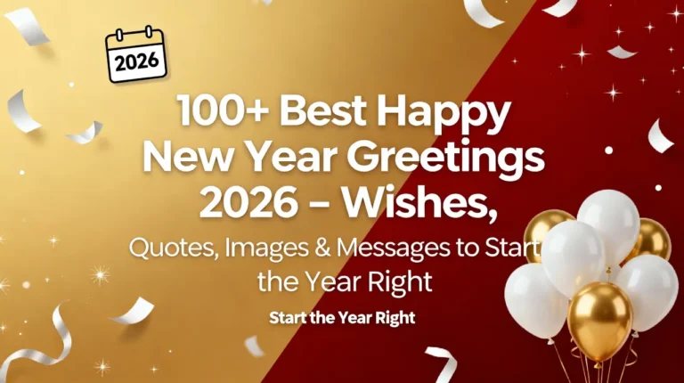 100+ Best Happy New Year Greetings 2026 – Wishes, Quotes, Images & Messages to Start the Year Right