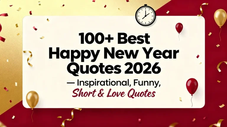 100+ Best Happy New Year Quotes 2026 – Inspirational, Funny, Short & Love Quotes