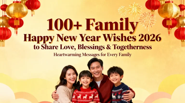 100+ Family Happy New Year Wishes 2026 to Share Love, Blessings & Togetherness