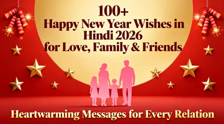 100+ Happy New Year Wishes in Hindi 2026 for Love, Family & Friends
