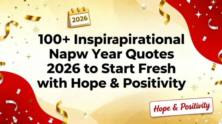 100+ Inspirational Happy New Year Quotes 2026 to Start Fresh with Hope & Positivity