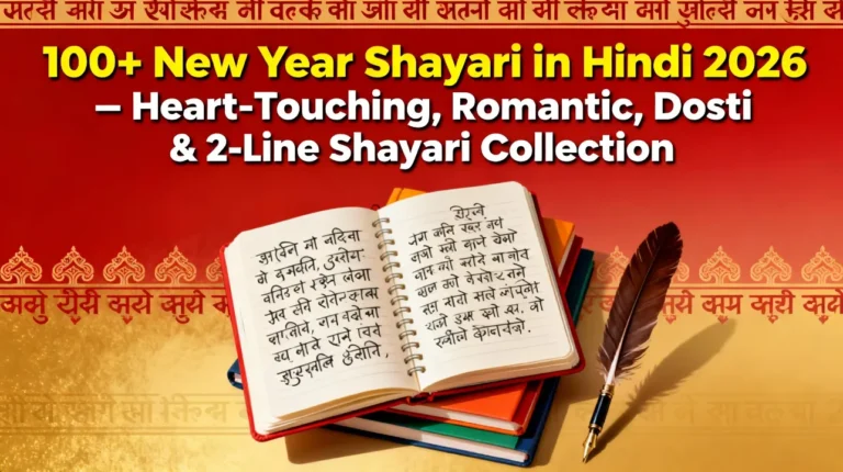 100+ New Year Shayari in Hindi 2026 – Heart-Touching, Romantic, Dosti & 2-Line Shayari Collection