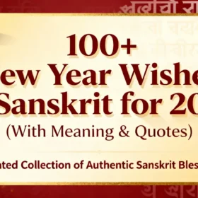 100+ New Year Wishes in Sanskrit for 2026 (With Meaning & Quotes)