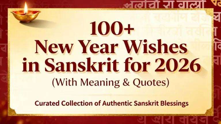 100+ New Year Wishes in Sanskrit for 2026 (With Meaning & Quotes)