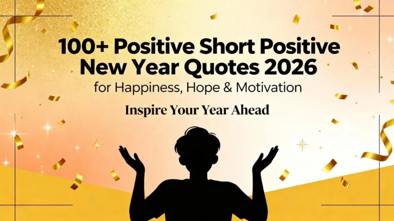 100+ Positive Short Positive New Year Quotes 2026 for Happiness, Hope & Motivation