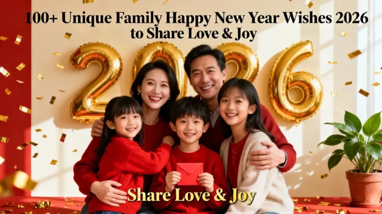 100+ Unique Family Happy New Year Wishes 2026 to Share Love & Joy