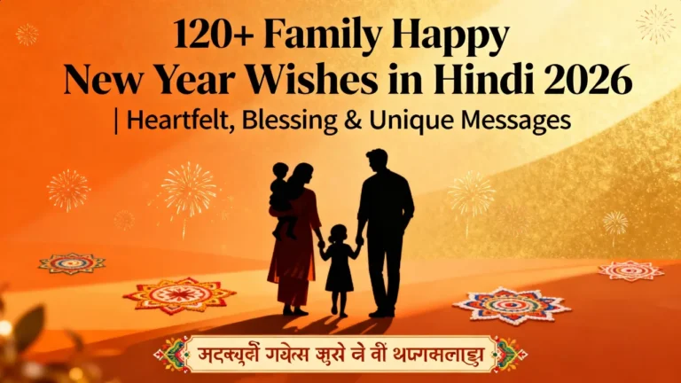 120+ Family Happy New Year Wishes in Hindi 2026 Heartfelt, Blessing & Unique Messages