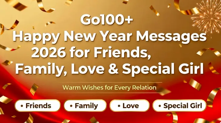 🎉 100+ Happy New Year Messages 2026 for Friends, Family, Love & Special Girl