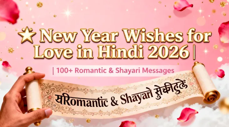 💖 New Year Wishes for Love in Hindi 2026 | 100+ Romantic & Shayari Messages