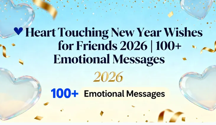 💙 Heart Touching New Year Wishes for Friends 2026 | 100+ Emotional Messages