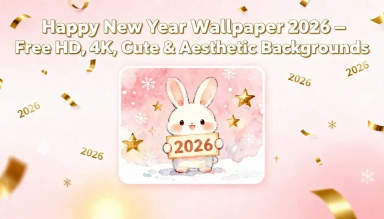 Happy New Year Wallpaper 2026 – Free HD, 4K, Cute & Aesthetic Backgrounds