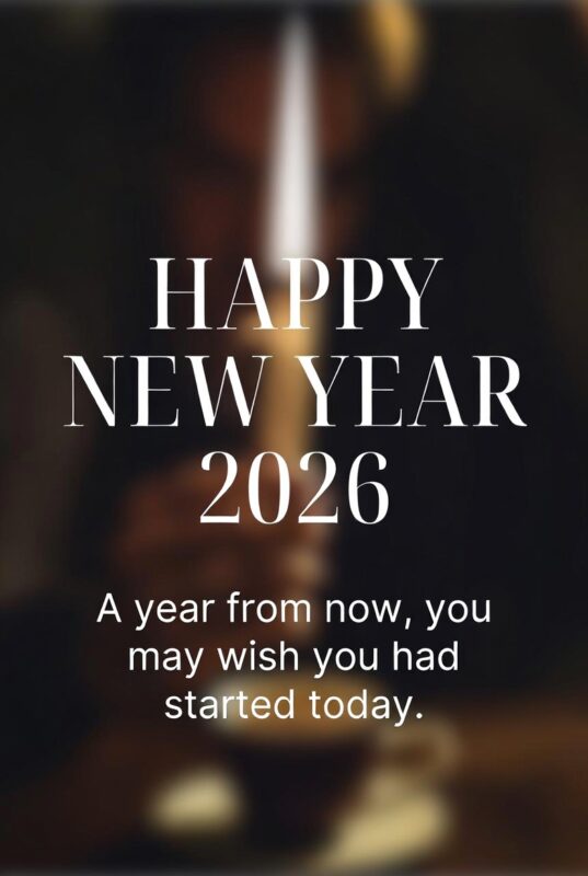 Happy New Year 2026 Image with Quote for Family