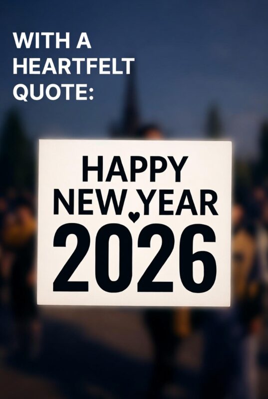 Happy New Year Images with Quotes 2026 – Free, Religious & Beautiful Wishes 9 Beautiful Happy New Year Image with Quote 2026