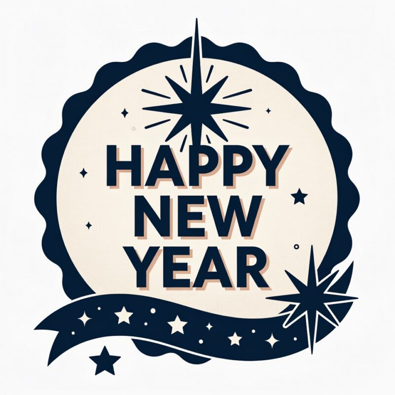 Happy New Year Clipart 2026