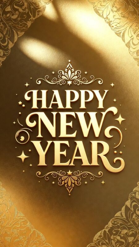 Happy New Year Background 2026 – Free HD Wallpapers, Zoom & Teams Designs 49 Gold Happy New Year Background