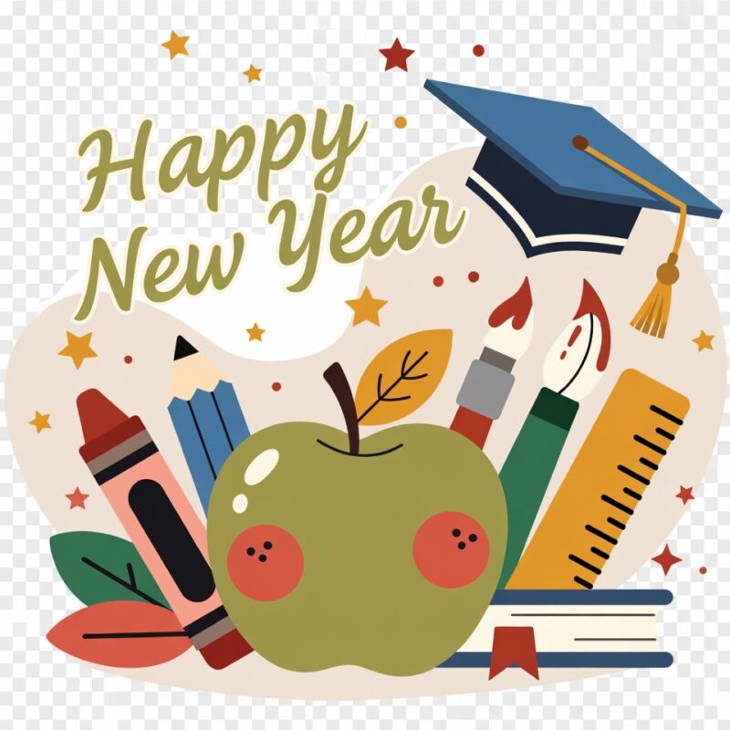 Happy New Year Clipart for Kids