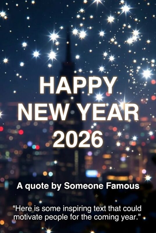 Happy New Year Images with Quotes 2026 – Free, Religious & Beautiful Wishes 10 Beautiful Happy New Year Image with Quote 2026