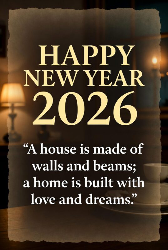 Happy New Year 2026 Image with Quote for Family