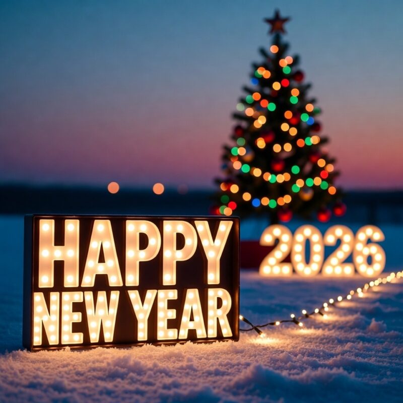 100+ Best Happy New Year Greetings 2026 – Wishes, Quotes, Images & Messages to Start the Year Right 39 Happy New Year Greetings 2026 Image
