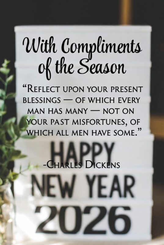 Happy New Year Images with Quotes 2026 – Free, Religious & Beautiful Wishes 13 Beautiful Happy New Year Image with Quote 2026