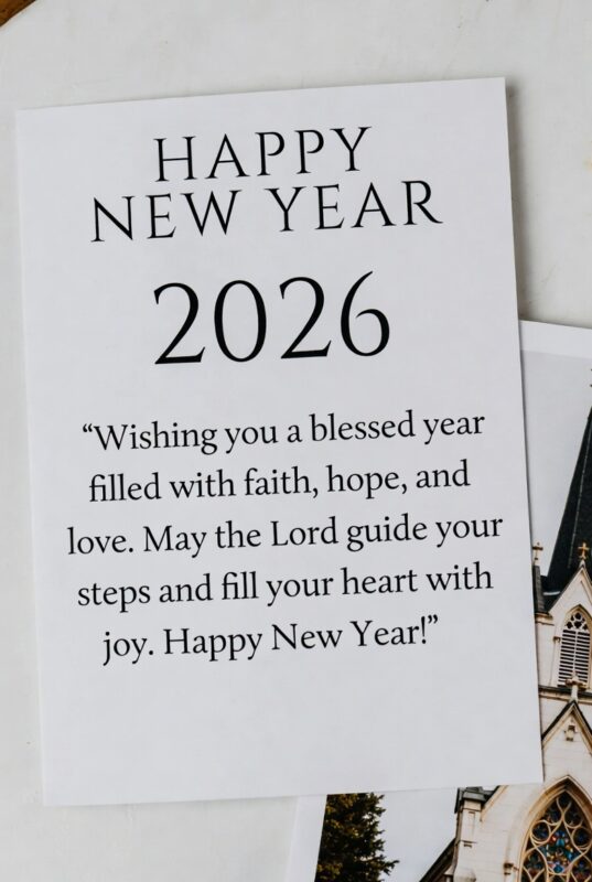 Happy New Year Images with Quotes 2026 – Free, Religious & Beautiful Wishes 62 Religious Happy New Year Image with Quote