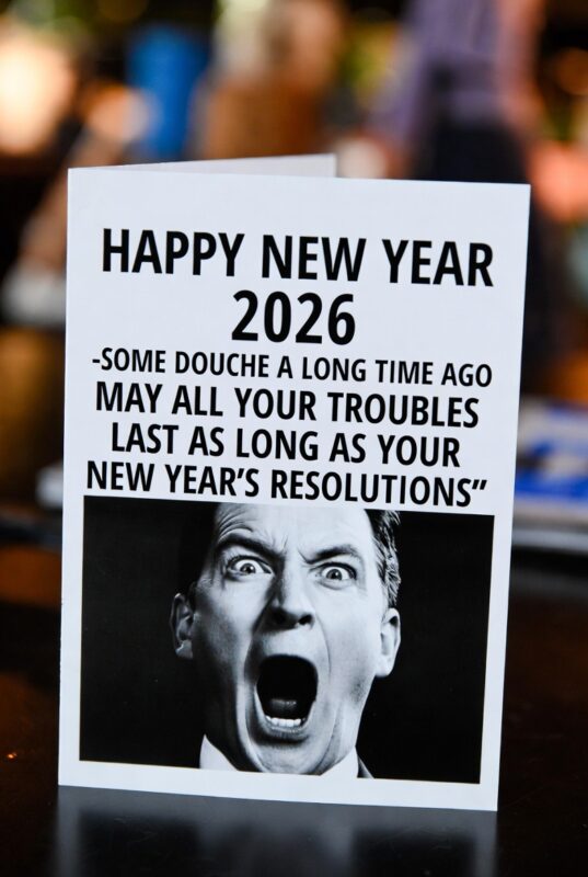 Funny Happy New Year 2026 Image with Quote