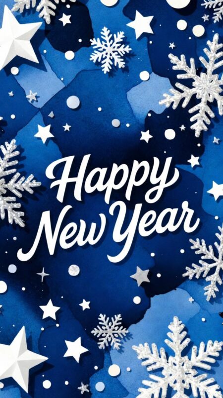 Happy New Year Background 2026 – Free HD Wallpapers, Zoom & Teams Designs 67 Blue New Year Background
