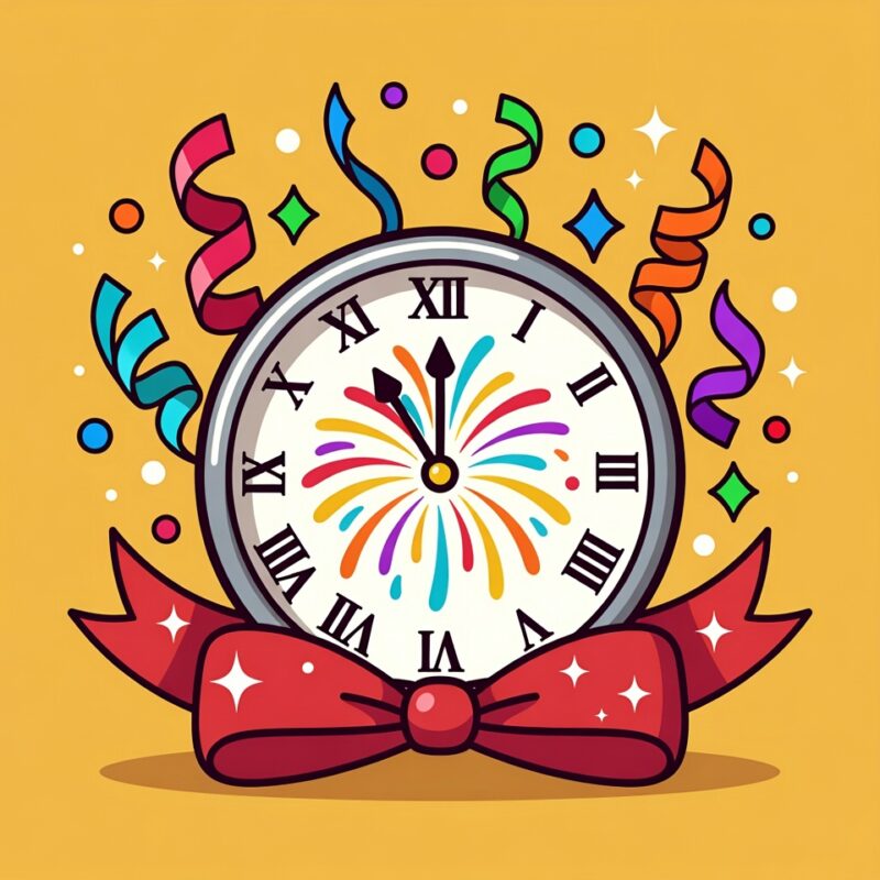 Cute Happy New Year Clipart