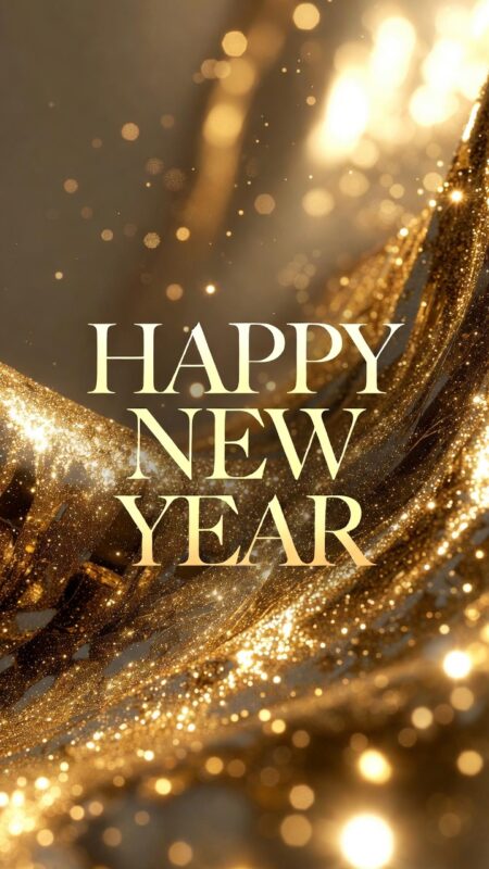 Happy New Year Background 2026 – Free HD Wallpapers, Zoom & Teams Designs 50 Gold Happy New Year Background